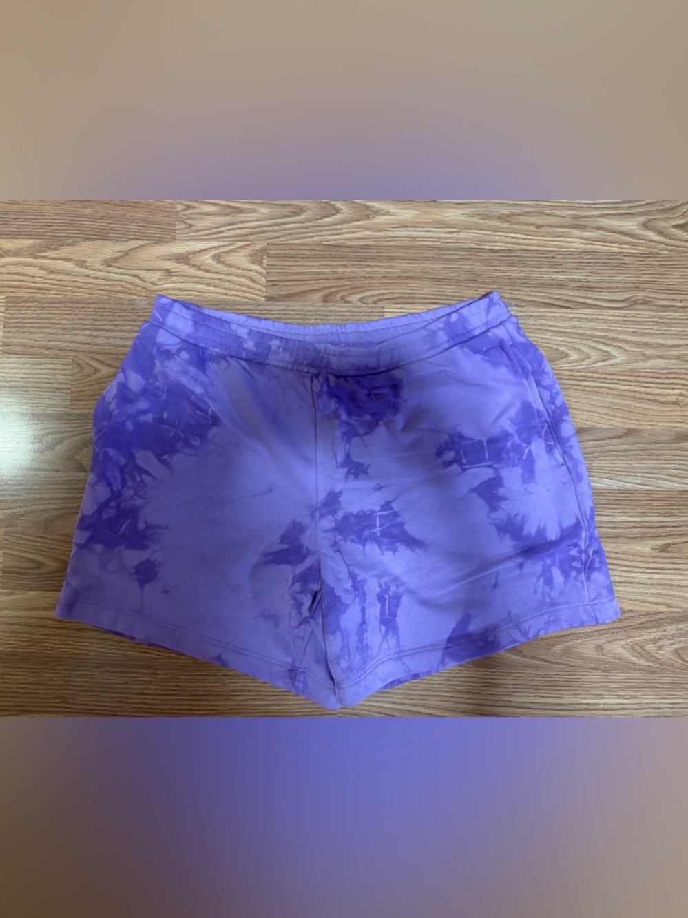 Women’s Sz XL Member's Mark Tie Dye Relaxed Fit Shorts -Blushed Lilac